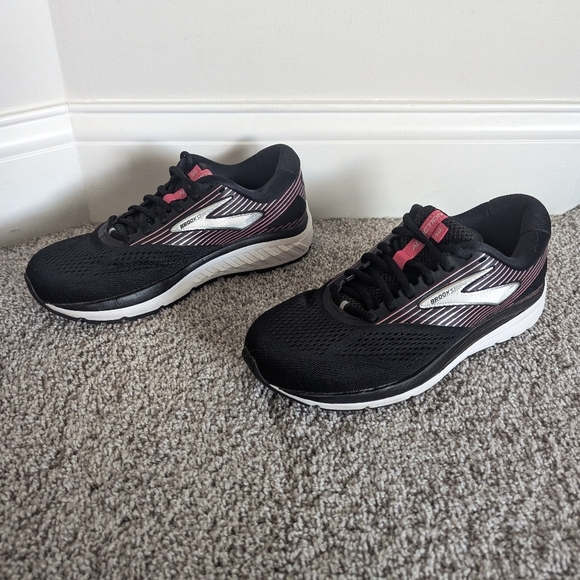 Brooks Addiction 14 Black and Pink sz 8 Like New - Picture 3 of 8